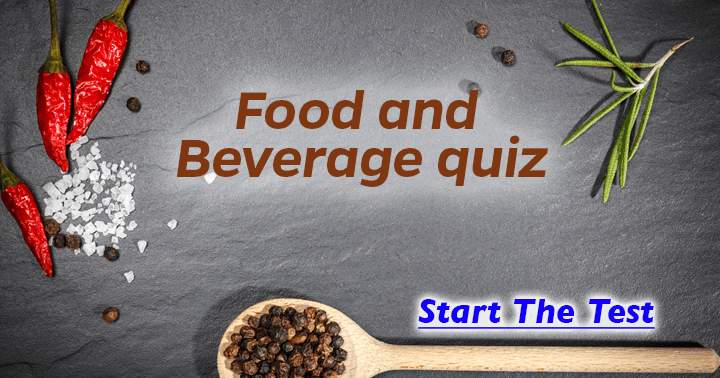 Banner for The official Food and Beverage quiz.