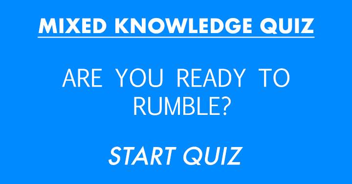 Banner for Mixed Knowledge Quiz