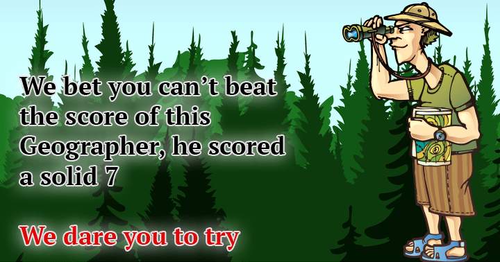 Banner for Can you beat the score of the geographer?