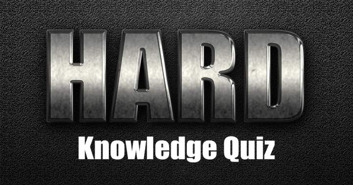 Banner for HARD Knowledge Quiz