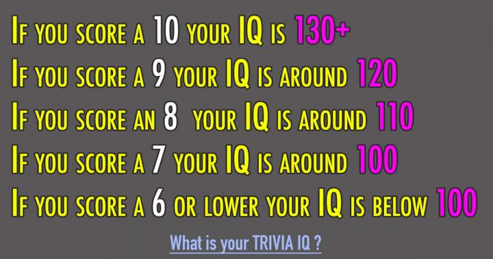 Let's find out if your IQ is higher than 110!