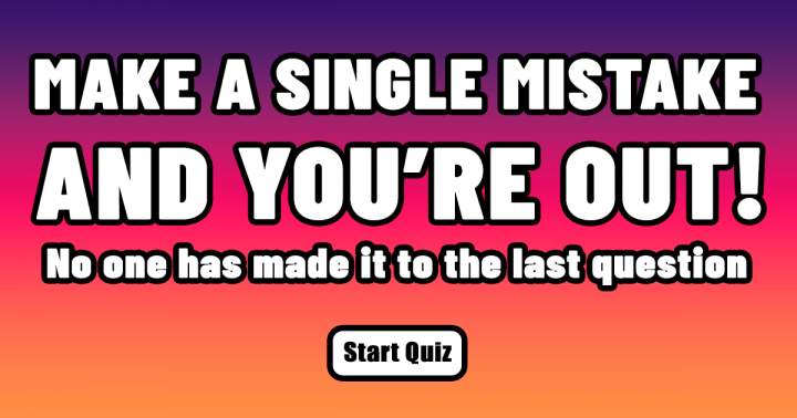 Can You Beat Our Impossible Sudden End Quiz?