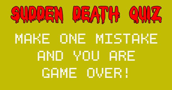 Banner for Sudden Death Quiz