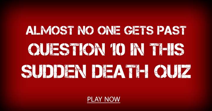 Banner for Sudden Death Quiz