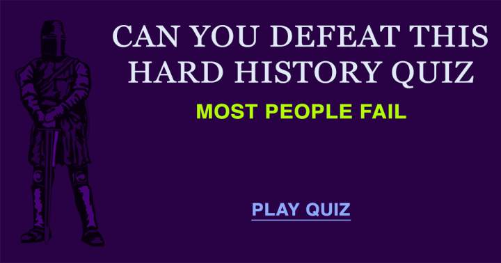 Banner for HARD History Quiz