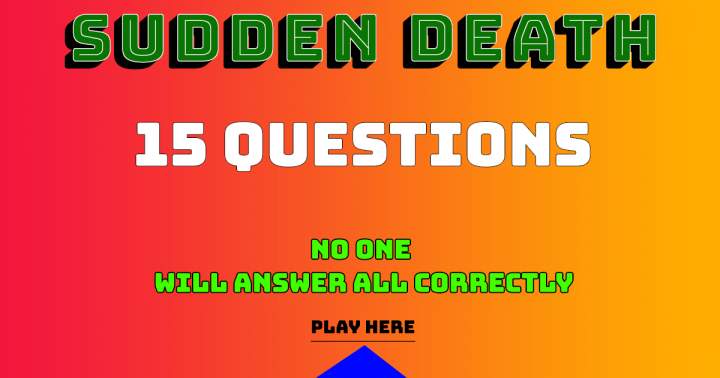 Banner for No one can answer all 15 questions accurately!