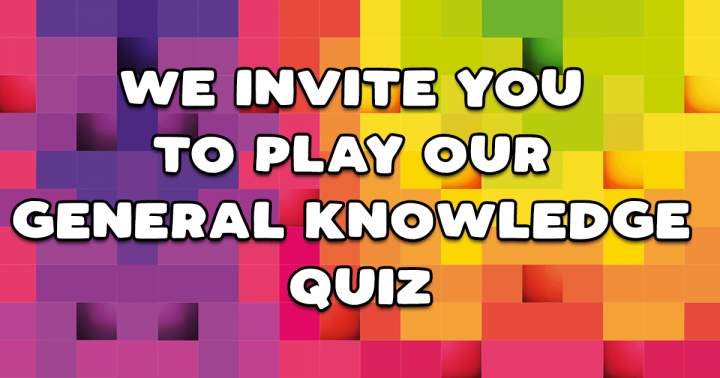 Banner for Quiz on General Knowledge.