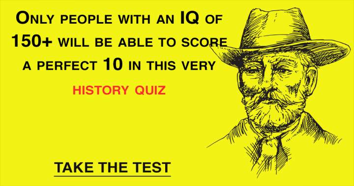 Banner for A quiz about history.