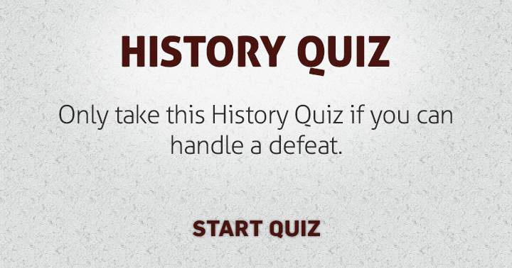 Banner for Attempt this challenging History quiz and aim for a respectable score.