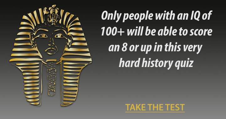 Banner for Quiz on history tailored for individuals with an IQ above the average.