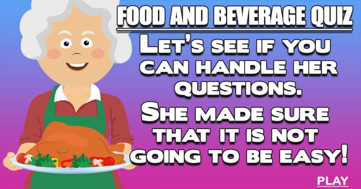 Banner for 'Food & Beverages Quiz'