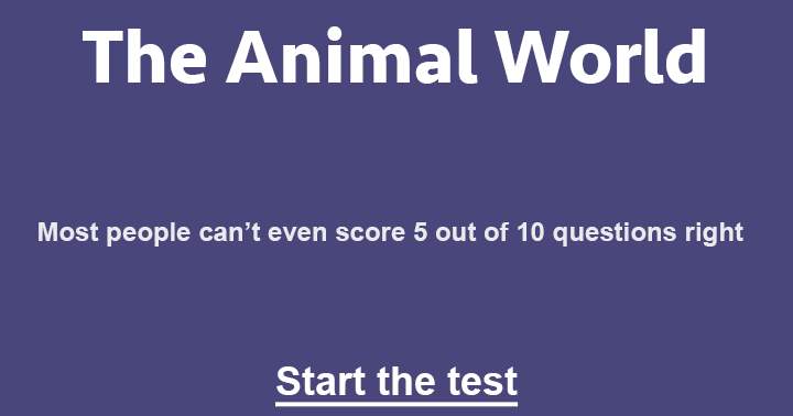 Banner for Are you able to answer all 10 challenging questions about animals?