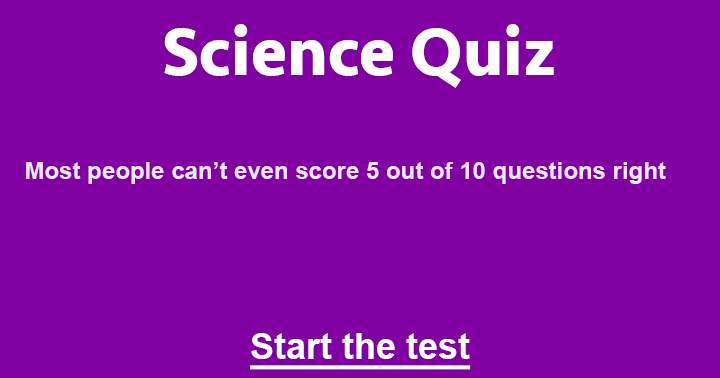 Banner for Complete all 10 science questions and share your result.