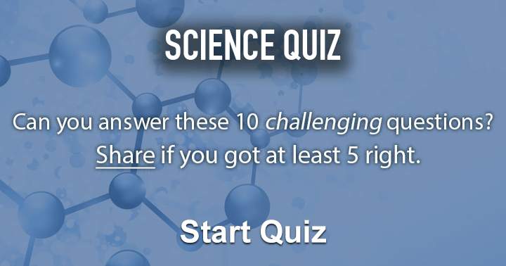 Banner for Attempt to answer these 10 questions in the science quiz.