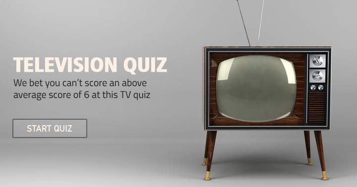 Banner for It's unlikely that you will achieve an above average score of 6 in this TV Quiz.