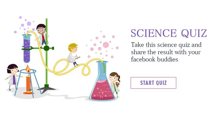 Banner for Complete this science quiz and then share your results with your Facebook friends.