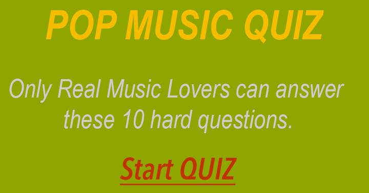 Banner for These questions can only be answered by true music enthusiasts.