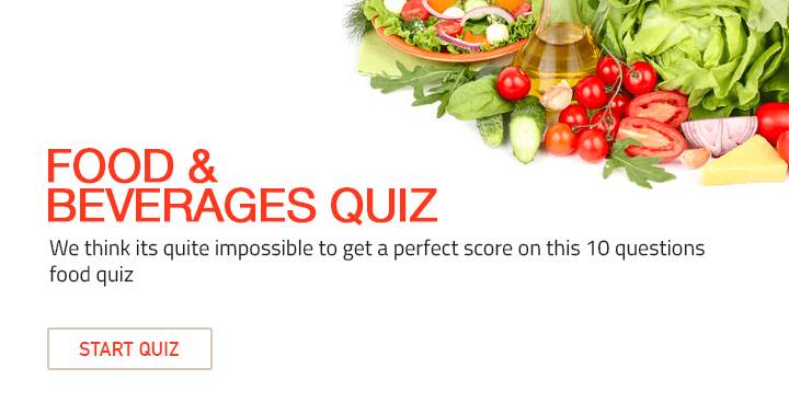 Banner for No one will achieve a perfect score of 10/10 in this food quiz.