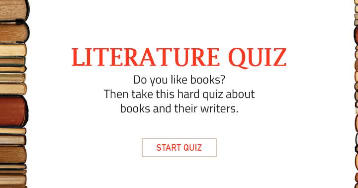 Banner for Quiz on books and their writers that is extremely challenging!