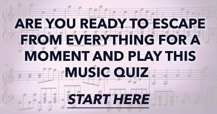 Banner for Indulge in a brief respite from your day and partake in this music quiz.