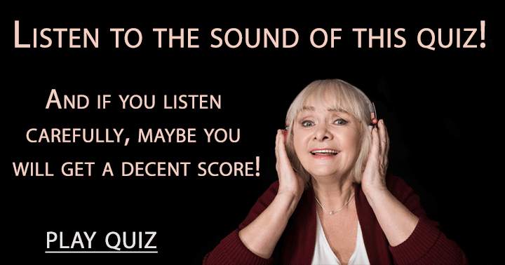 Banner for Experience the sound of this quiz!