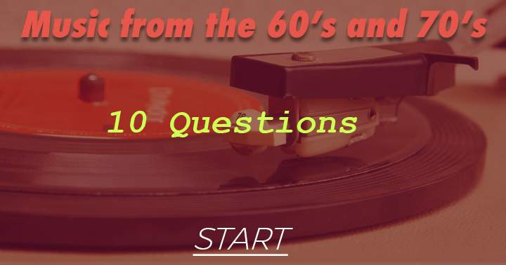 Banner for Can you answer all the questions correctly in the pre-70's music quiz?