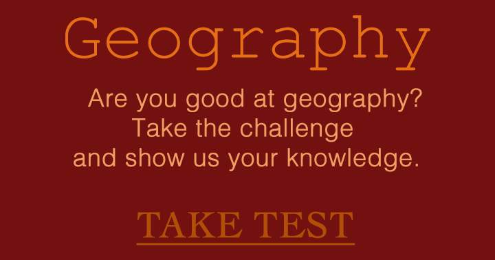 Banner for Do you have a strong knowledge of Geography?