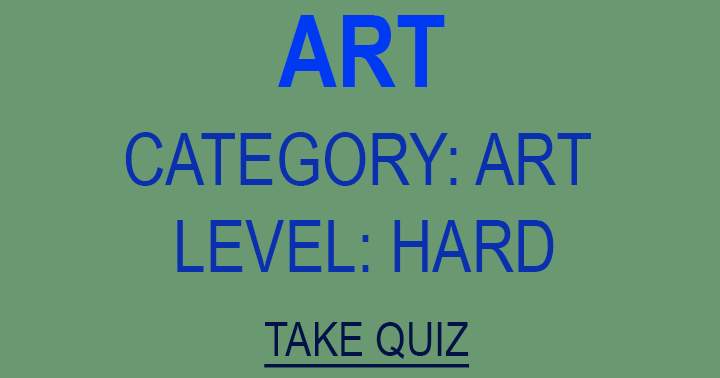 Banner for Art falls under the hard level category.