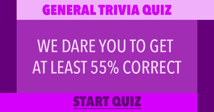 Banner for Quiz on General Trivia