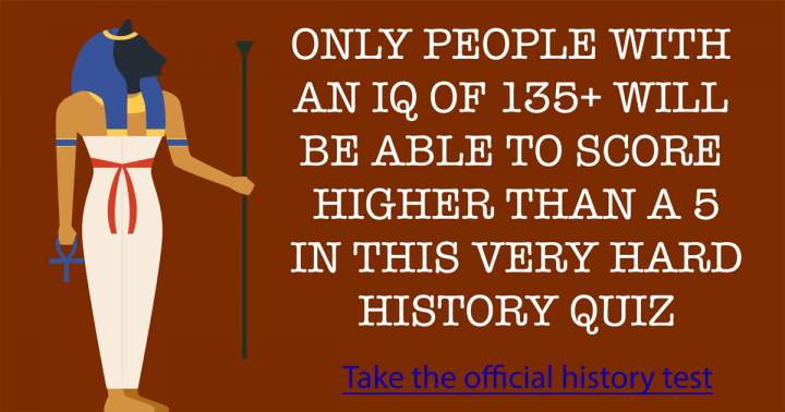 Banner for Extremely challenging history quiz.