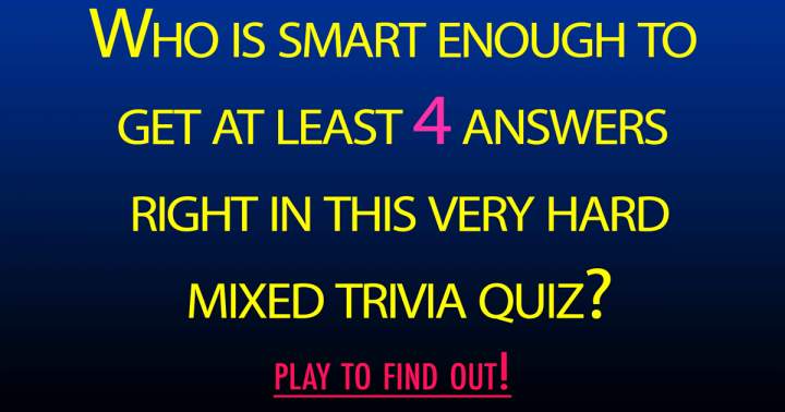 Banner for Trivia Quiz with a mix of questions