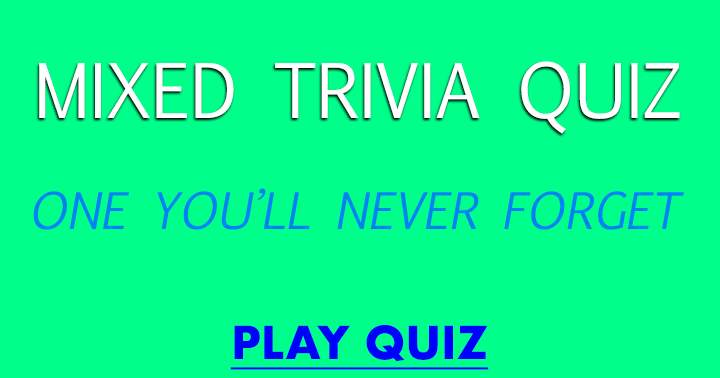 Banner for Trivia Quiz with a Mix of Topics