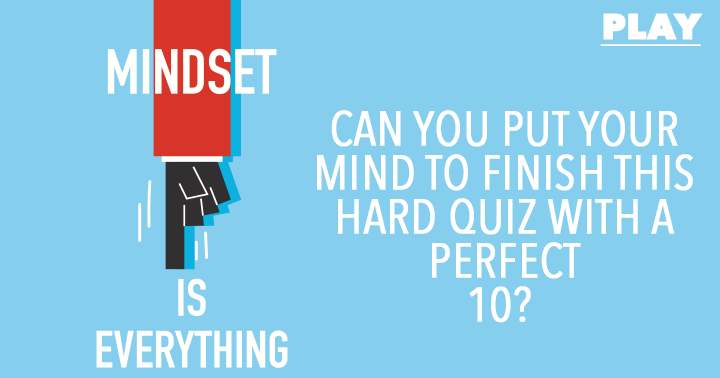 Banner for The mindset is key!