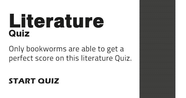 Banner for Real bookworms will adore this quiz!