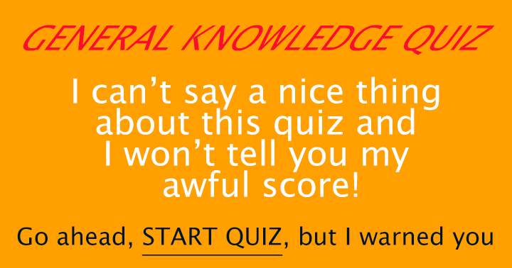 Banner for Quiz on General Knowledge