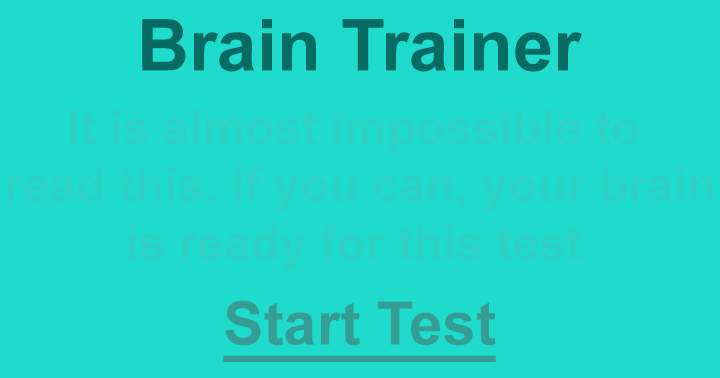 Banner for Test of the Brain