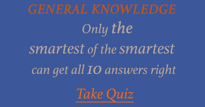 Banner for Quiz on General Knowledge