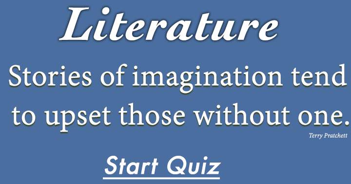 Banner for Quiz on literature.