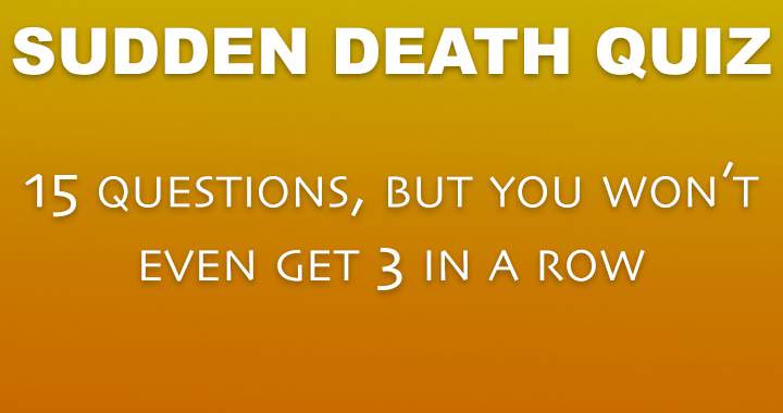 Banner for 'Intense Quick Death Trivia'