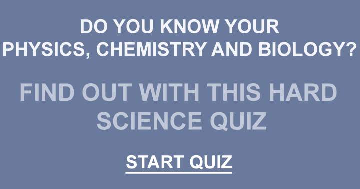 Banner for Quiz on Science