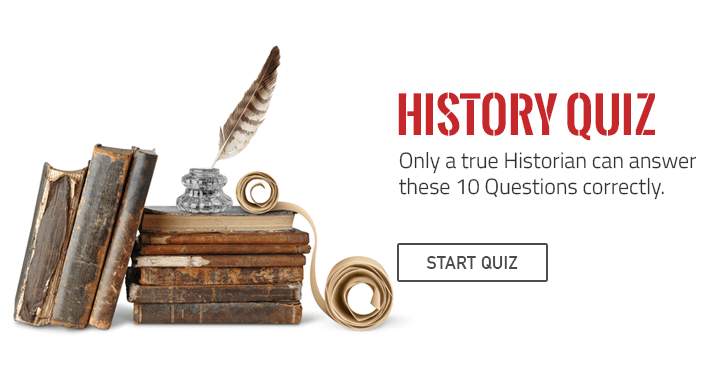 Banner for Take on the challenging History quiz. Are you up for it?