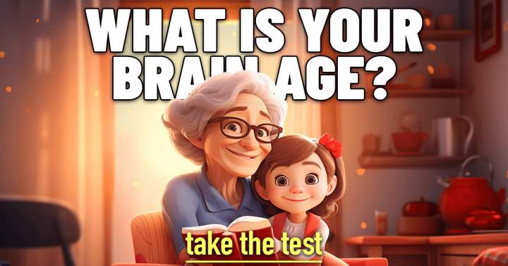 Banner for Test your brain age with these 10 questions.