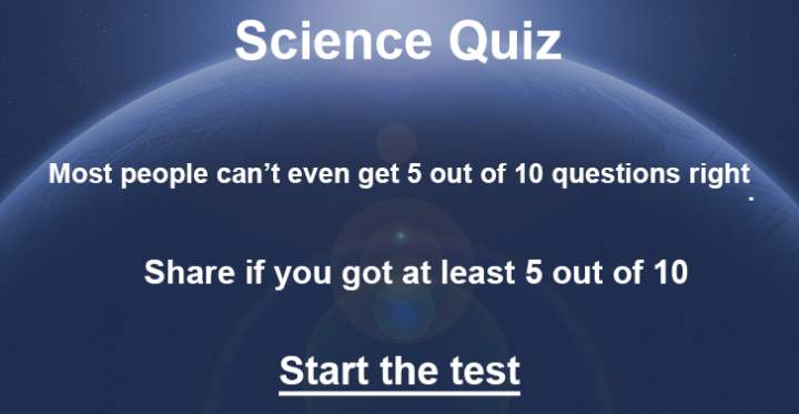 Quiz on Science