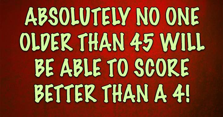 Banner for It is impossible to achieve a score higher than 4 in this challenging quiz.