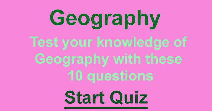 Banner for Quiz on Geography.