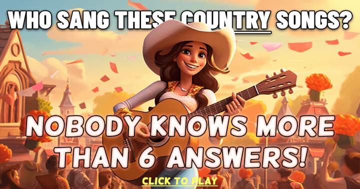 Banner for Can you identify the singers of these country songs?