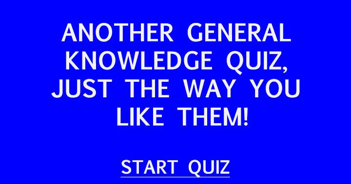 Banner for Quiz on General Knowledge.