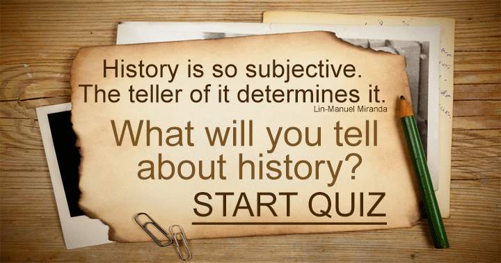 Banner for Quiz on historical events.