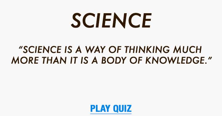 Banner for Quiz on Science