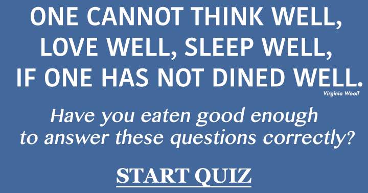 Banner for Quiz on Food and Beverages